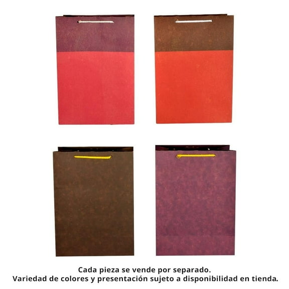 Bolsa para Regalo Dipak Kraft Mediana Varios Colores 1 Pieza