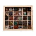 thumbnail image 2 of Colección minerales de 30 piezas con caja de coleccionista / vitrina para principiante de cristales de piedras para niño Hugo colección de rocas y minerales, 2 of 9