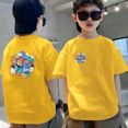 thumbnail image 1 of Camiseta de verano para niños, nuevo estilo 2023, informal, cuello redondo, transpirable, fina, media manga, ropa juvenil versátil y holgada, 1 of 5