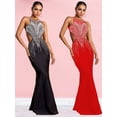 thumbnail image 4 of Vestido largo negro sin espalda para mujer, primavera verano 2025, ajustado, elegante, sexy, para fiesta de cumpleaños, club, vestidos de verano, 4 of 5