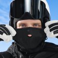 thumbnail image 4 of Winter Windproof Fleece Ski Mask Headwear Motorcycle Thermal Face Mask Bandanas,Black, 4 of 5