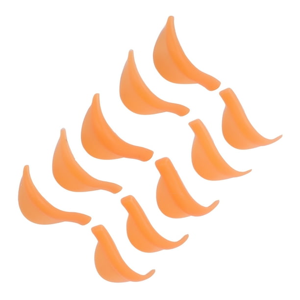 Almohadillas Para Levantar Pestañas, Varillas Para Permanente De Pestañas, Silicona Duradera, Naranja, 5 Pares Para Hombres Para Salón De Belleza