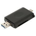 thumbnail image 1 of USB Card Reader, Widely Compatible Card Reader 3 In 1 Plug And Play Compact Design  For Tablet, 1 of 8