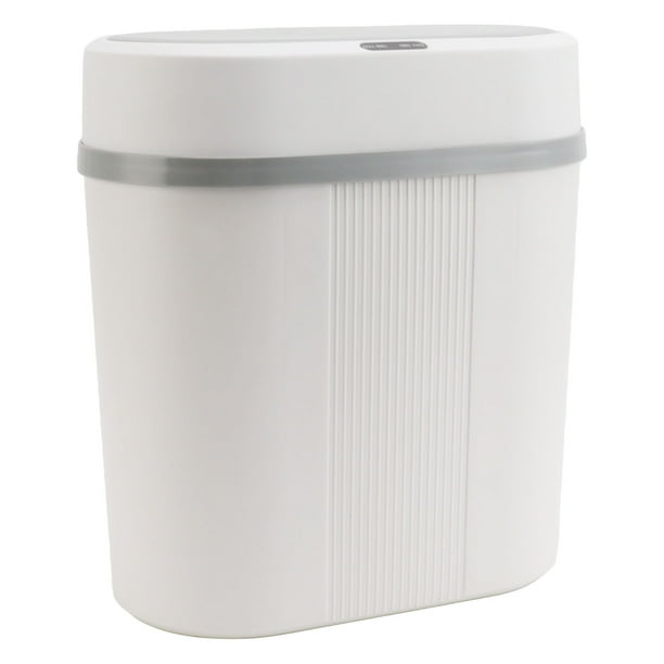 Bote De Basura Inteligente, Sensor Inteligente 12L Bote De Basura Automático Fácil De Limpiar 2 Modos Compacto Para Dormitorio