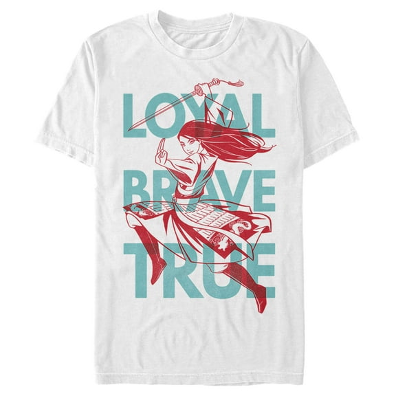 Men's Mulan Loyal Mantra  Graphic Tee White X Large