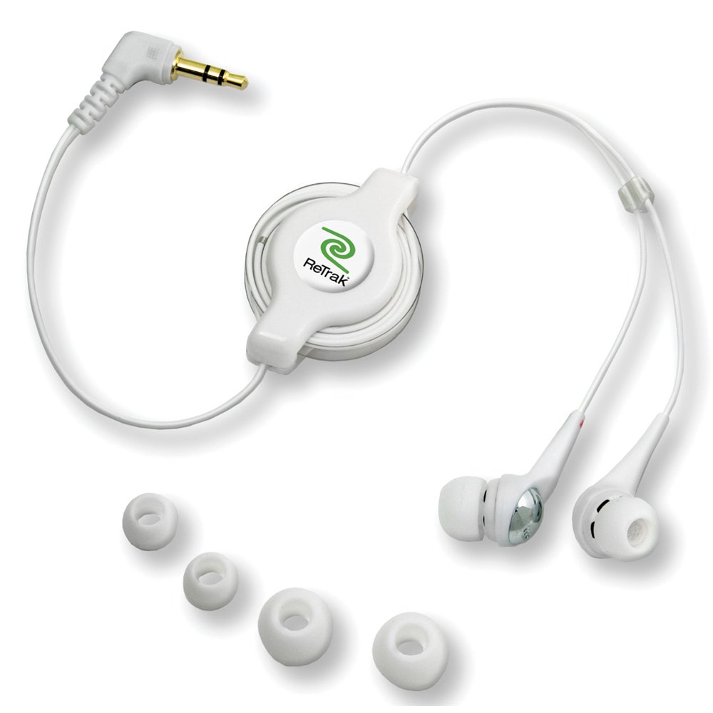 EAR BUDS RETRCTBL WH