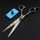 thumbnail image 4 of Juego de tijeras de peluquería para zurdos, tijeras profesionales de barbero de 7 pulgadas con tijeras de entresacar., 4 of 5