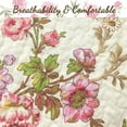 thumbnail image 7 of Cozy Line Home Fashions French Country Floral Blooming Queen 3-Piece Cotton Reversible Quilt Set, 7 of 7