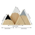 thumbnail image 3 of 3-Piece Mini Wood Shelf Decor Set | Hand-Painted Snow-Capped Design | 3 Sizes (5.5", 3.9", 5.9") | Rustic Home Decor for Tables & Shelves | Nursery & Photography Decor, 3 of 7