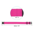thumbnail image 2 of Luggage Strap with Luggage Tag and Loop 78"x2", 3 Set Adjustable Suitcase Belt, Rose Red, 2 of 6