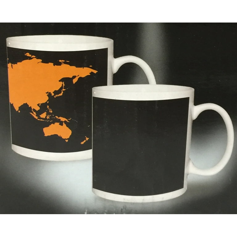 HEAT-SENSITIVE CHANGING WORLD MAP MUG