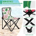 thumbnail image 4 of 600D Oxford Camping Chair Portable Foldable Chair Supports 220 lbs for Picnic, Fishing, Backpacking Candy Cane, 4 of 8