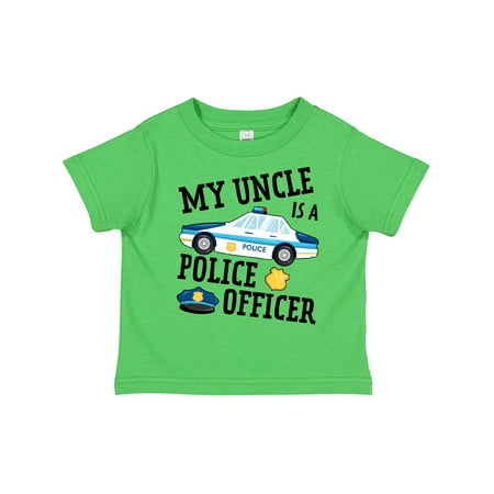 

Inktastic My Uncle is a Police Officer Gift Toddler Boy or Toddler Girl T-Shirt