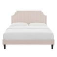 thumbnail image 6 of Modway Sienna Performance Velvet King Platform Bed in Pink, 6 of 10