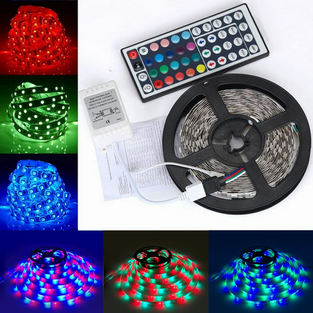 NK Led Strip Lights,16.4Ft Waterproof RGB Light Strip Kits with Remote for Room, Bedroom, TV