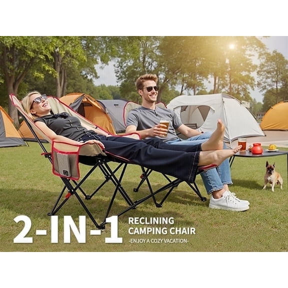 Sierah Style Iron Stain Resistant and Portable Bag Outdoor Chaise Lounges Black