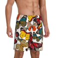 thumbnail image 2 of Fotbe Retro Floral Butterfly Pantalones Cortos de Pijama para Hombre, Ropa de Dormir, Pantalones de Pijama Cortos para Hombre-Medium, 2 of 6