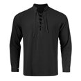 thumbnail image 6 of ZZHZGZ Late July Jeans Shirt for Men Mens Collar Long Sleeve Solid Color Casual Fashion Vintage Standing Collar Shirt 4Th of July Black T Shirts for Men Pack Xxxl, 6 of 6