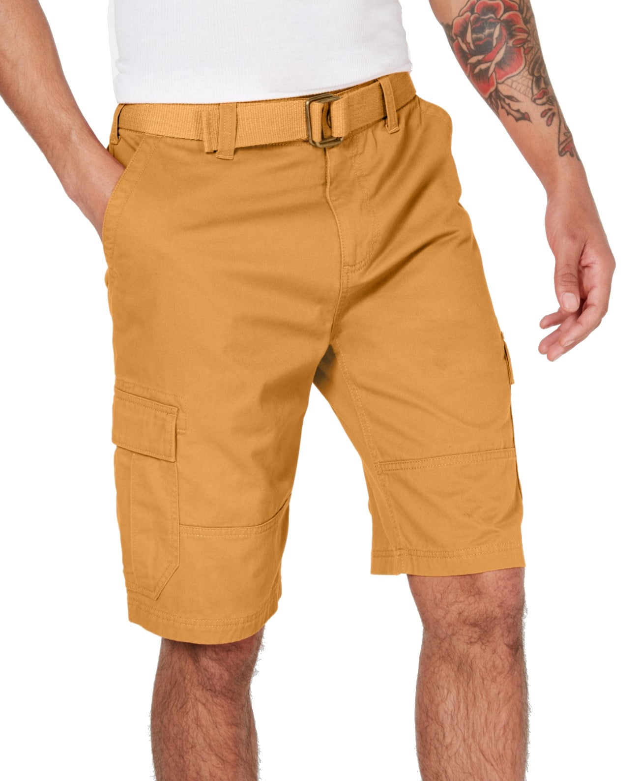American Rag Mens Cargo Shorts Yellow 
