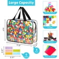 thumbnail image 2 of Bolsas de almacenamiento de juguetes MOWPOG, organizador de PVC transparente, paquete de 4 unidades, color negro, 2 of 7