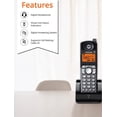thumbnail image 4 of Motorola ML25260 2-Line Corded Phones with Digital Answering System (2-Pack) Bundle with ML25055 DECT 6.0 Cordless Handsets (2-Pack), Blucoil 10-FT 1 Gbps Cat5e Cable, and 10 AAA Batteries, 4 of 8