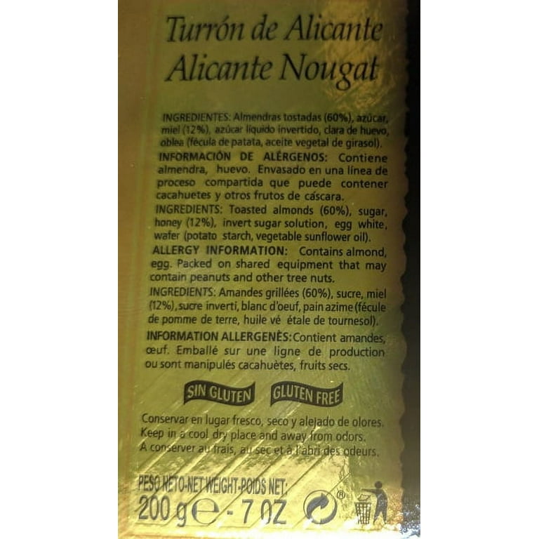 Sachis Mira Alicante Nougat 7 oz.