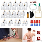 Vacuum Cupping Massage, iMounTEK 32 Therapy Cups Cupping Set with Pump, Healthy Slimming Suction Cupping Set