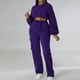 thumbnail image 1 of Puntoco Traje casual de moda de manga larga con cuello en V y bloques de color de dos piezas para mujer Puntoco Puntoco-4516, 1 of 4