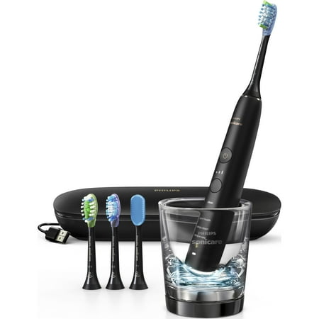 Philips Sonicare DiamondClean smart 9500 electric, rechargeable toothbrush for complete oral care, with charging travel case, 5 modes, black, (Best Price For Philips Sonicare Toothbrush)