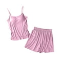 thumbnail image 2 of Censtreet Womens Pajamas Set Soft Comfy Sleeveless Sleepwear Tank and Shorts Pj Set Summer 2 Piece Loungewear, 2 of 6