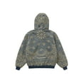 thumbnail image 3 of Supreme Men's Bandana Jacquard Denim Hooded Work Jacket Blue, from StockX, 3 of 4