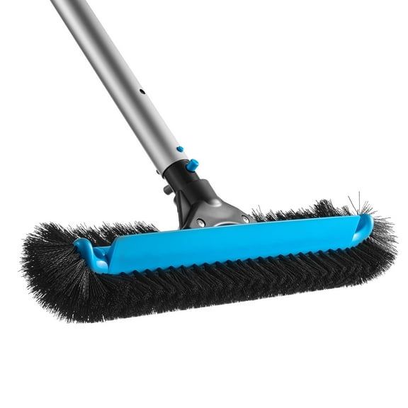 KFFKFF 20-Inch Pool Brush Head with Nylon Bristles and Aluminum Connector, Durable Curved Design for Cleaning Inground and Above Ground Pool Walls, Pole Not Included