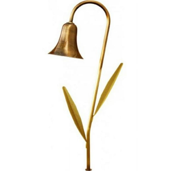 Dabmar Lighting LV215L-ABZ Brass Path- Walkway and Area Light with Decorative Leaves- Antique Bronze