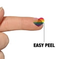 thumbnail image 4 of Rainbow Pride Gay Lesbian Contemporary 1/2" (0.5") Heart Shaped Planner Calendar Scrapbook Craft Clear Stickers, 4 of 6