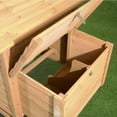 thumbnail image 2 of PawHut 83" Wooden Portable Backyard Chicken Coop With Fenced Run And Wheels, 2 of 8