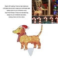 thumbnail image 4 of Christmas Decor Dachshund, Christmas Yard Decor LED Light Decoration with String Light, Acrylic Outdoor Animal Decorations Christmas Dog Yard Decor for Porch Lawn Home, 4 of 7
