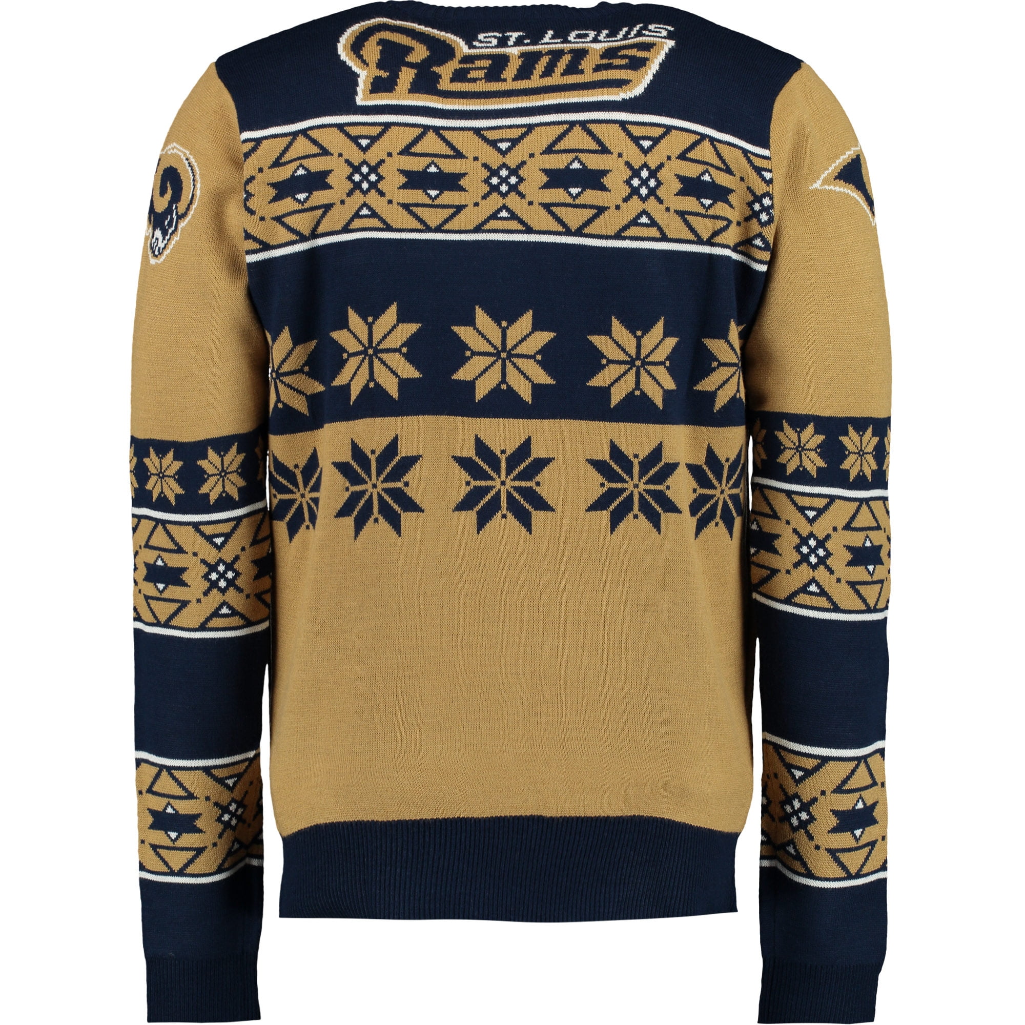 Forever Collectibles - NFL Big Logo Ugly Crew Neck Sweater, St. Louis Rams  - XL 