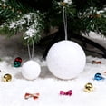 thumbnail image 4 of WMQPNNS Christmas Decor Foam Hanging White Snowball wtih Rope Small Round Ornament for Diy Winter Party Holiday, 4 of 4