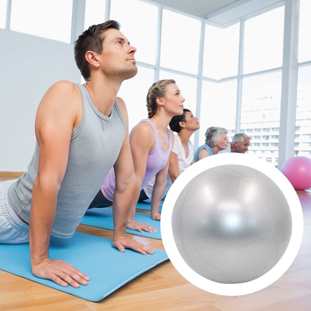 PVC Fitness Yoga Ball Equipo de ejercicio a prueba de explosiones engrosado (gris)
