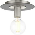 thumbnail image 5 of Progress Lighting, Trimble Collection, 1-Light Flush Mount, Brushed Nickel, Flat Disc Shade, 5 of 9