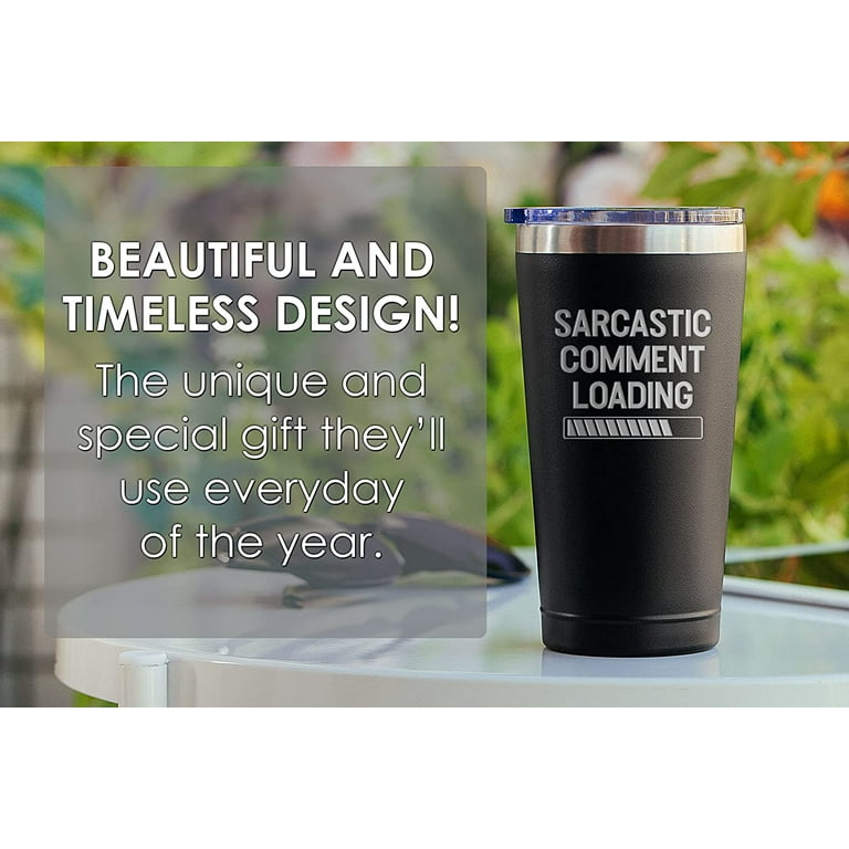 Funny Gifts for Men - Christmas Coworker Gifts for Men - Funny Coffee  Travel Mug For Men - Gifts For Male Coworkers - Sarcastic Comment Loading  16 oz