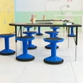 thumbnail image 3 of Flash Furniture Fixed Height Kids Flexible Active Stool for Classroom and Home with Non-Skid Bottom in Blue, 16" Seat Height, 3 of 11