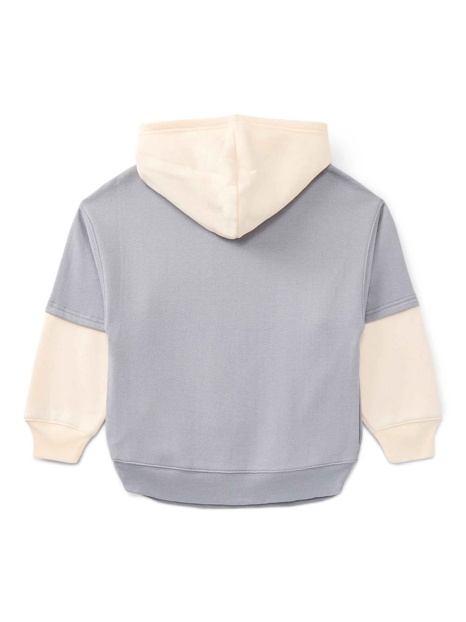 nike metallic swoosh colour block sweatshirt in neutrals