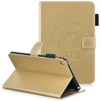 iPad mini 4 Case, iPad mini 4th Generation Case 7.9", Allytech PU Leather Slim Fit Blossom Magnetic Stand Folio Book Cover Style Cards Holder Wallet Case for Apple iPad mini 4 A1550 A1538, Gold