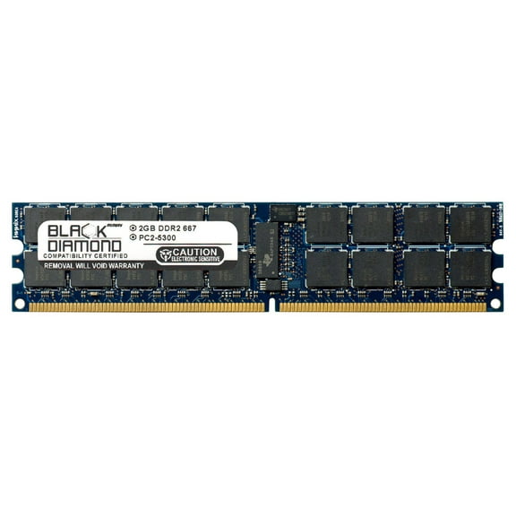 2GB RAM Memory for HP ProLiant Series ML150 G5 Performance 240pin PC2-5300 DDR2 RDIMM 667MHz Black Diamond Memory Module Upgrade