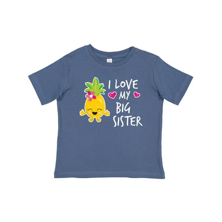

Inktastic I Love My Big Sister with Pineapple Gift Baby Girl T-Shirt