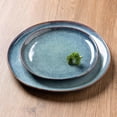 thumbnail image 2 of AmorArc Ceramic Dinner Plates Set of 6, 10.5 Inch Handmade Reactive Glaze Stoneware Plates, Rustic Shape Dinnerware Dish Set for Kitchen, Microwave & Dishwasher Safe, Scratch Resistant-Ceylon Blue, 2 of 7