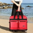 thumbnail image 4 of 30" 36" 40" Rolling Wheeled Duffel Bag Spinner Luggage Expandable (Pink Dot, 30"), 4 of 5