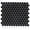 Black, variant on The Tile Project Hexagon Black 1-Inch Satin Mosaic Tile - 1 Full Piece