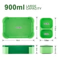 thumbnail image 4 of BUYISI Leakproof Unch Box With 4 Compartments & Cutlery Set For Kids & Adults Green, 4 of 5